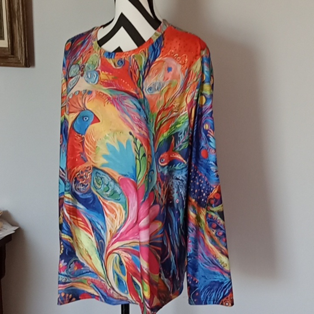 Peacock XL Women's Top - Picture 4 of 7